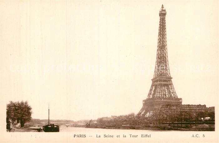 Paris La Seine et la Tour Eiffel