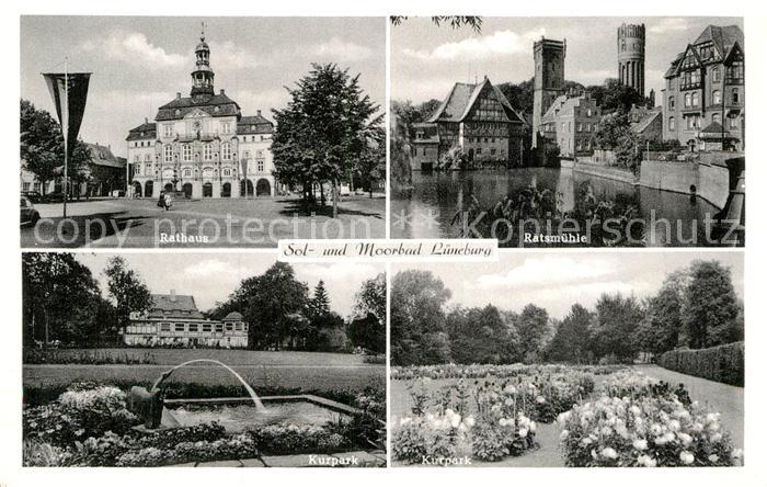 Lueneburg Rathaus Ratsmuehle Kurpark Solbad Moorbad
