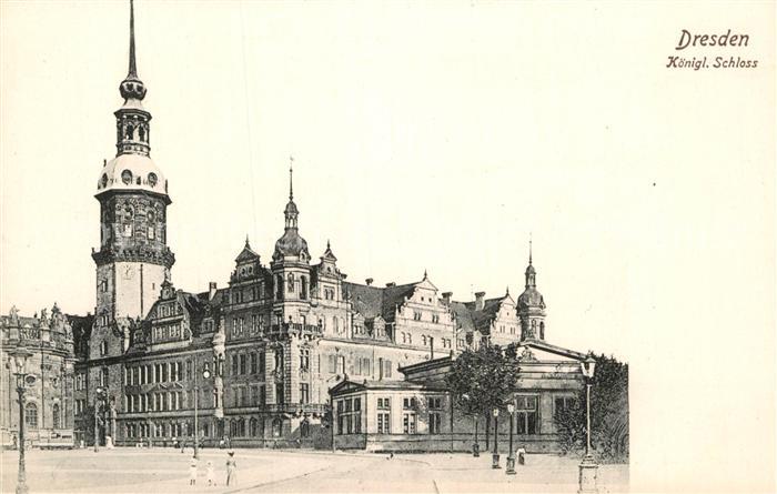 DRESDEN Elbe Koenigliches Schloss