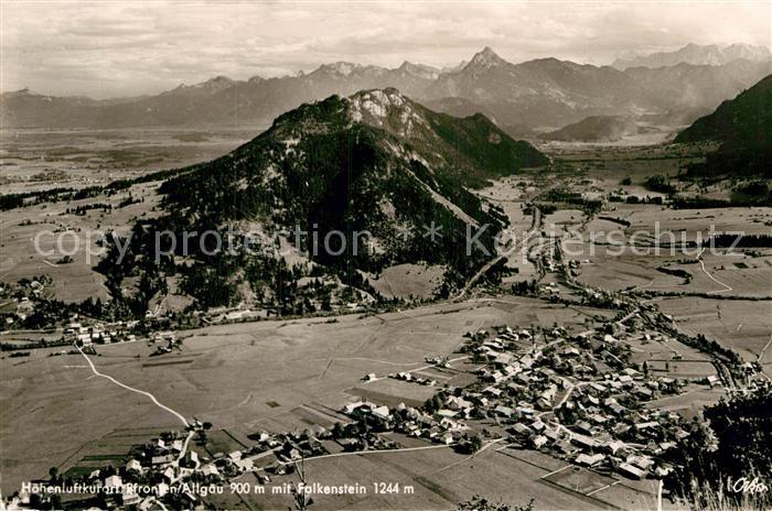 Pfronten Ostallgaeu Bayern Hoehenluftkurort mit Falkenstein Alpenpanorama