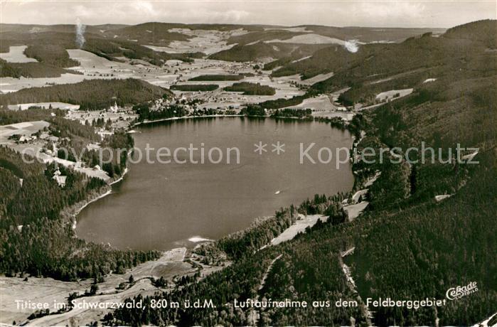 Titisee Feldberggebiet Schwarzwald Fliegeraufnahme