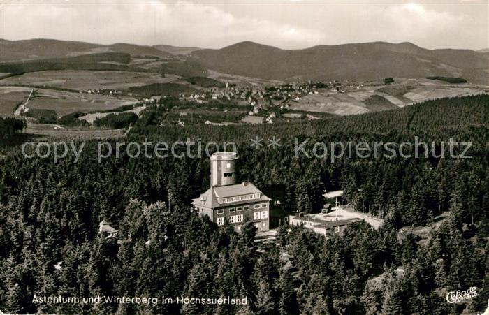 Winterberg Hochsauerland Astenturm Gaststaette Fliegeraufnahme