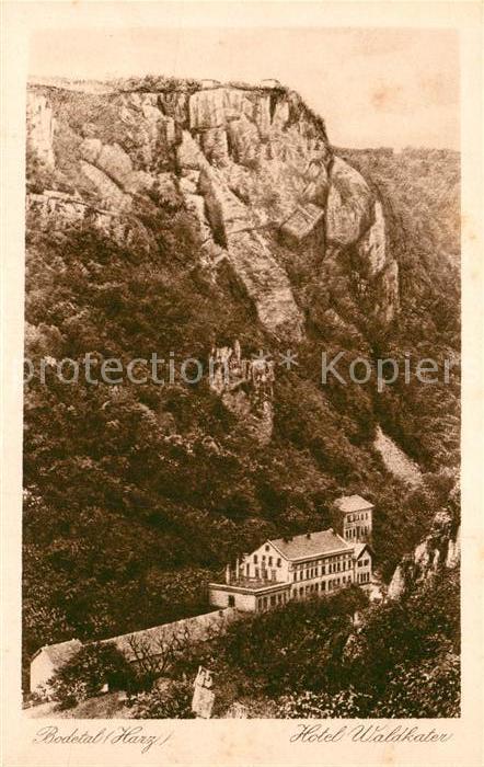 Bodetal Harz Hotel Waldkater Kupfertiefdruck