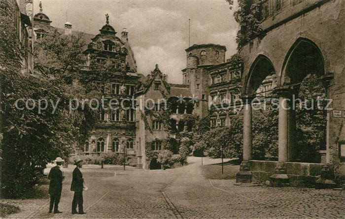 Heidelberg Neckar Schlosshof