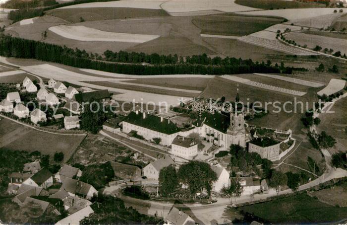 Marienweiher Wallfahrtsort im Frankenwald Fliegeraufnahme