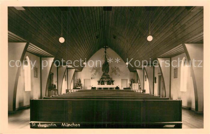Muenchen Bayern Sankt Augustin Innenansicht