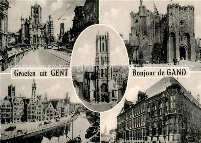 Gent Gand Flandre Kirche Schloss Grafenburg Kathedrale Kanal