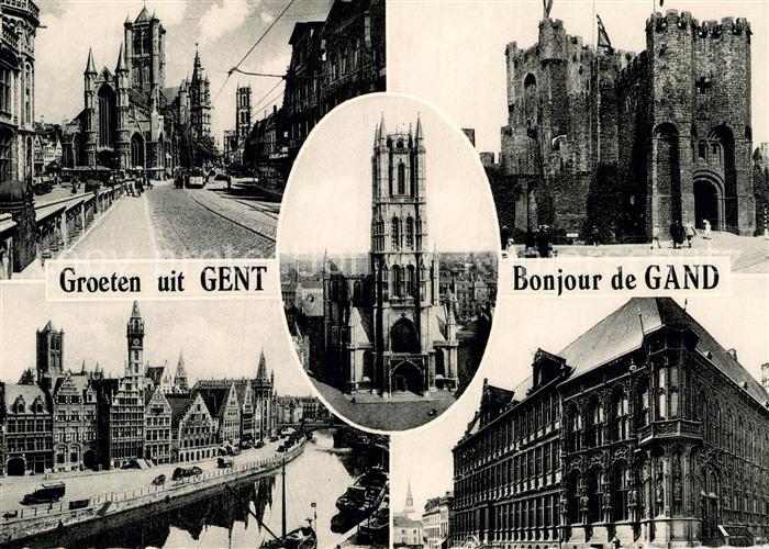 Gent Gand Flandre Kirche Schloss Grafenburg Kathedrale Kanal