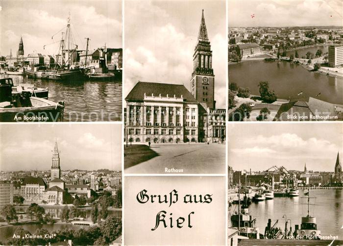 KIEL  CITY Bootshafen Am Kleinen Kiel Rathaus