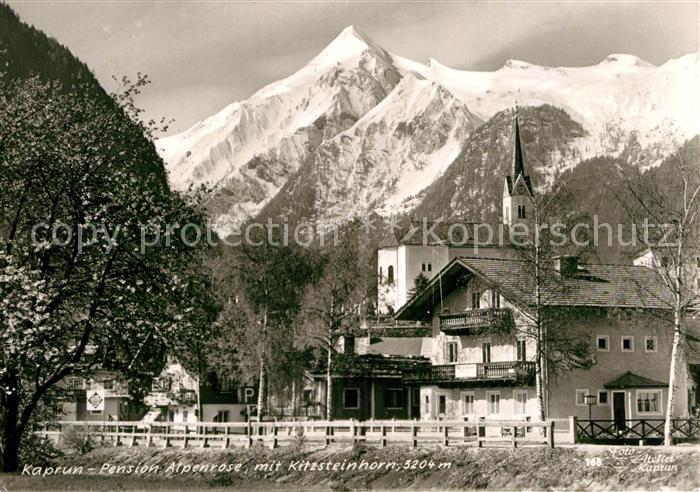 Kaprun Pension Alpenrose mit Kitzsteinhorn Hohe Tauern