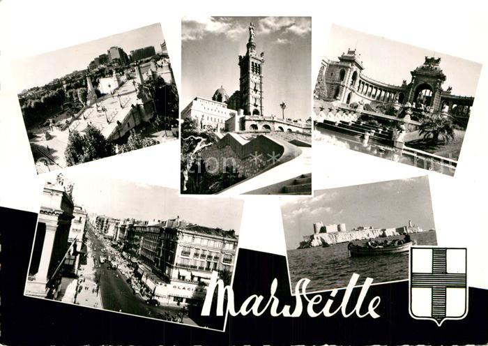 Marseille Bouches-du-Rhone Vues d ensemble Cathedrale Chateau d'If