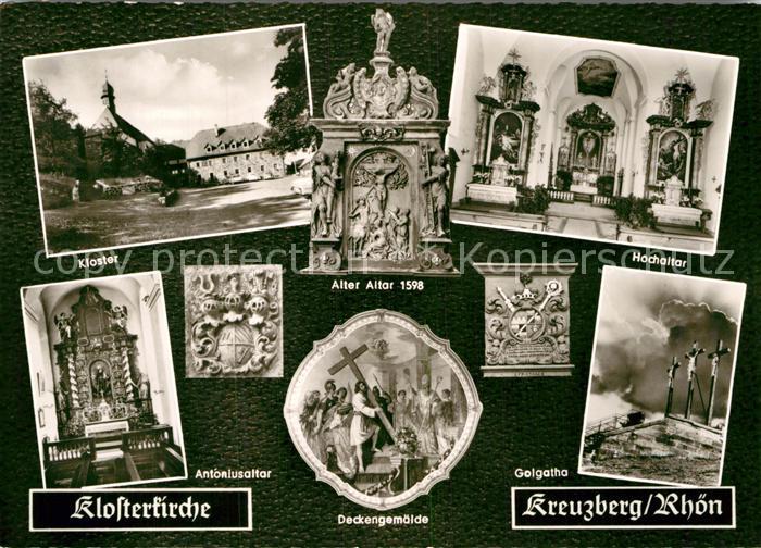 Kreuzberg Rhoen Kloster Altar Golgatha Deckengemaelde