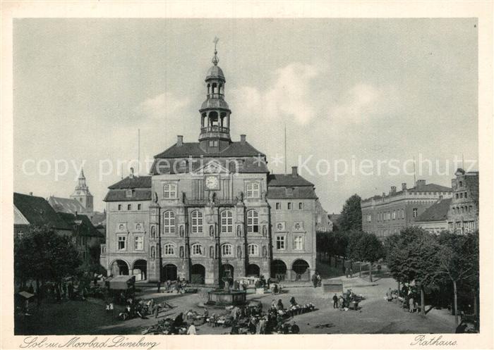 Lueneburg Rathaus Kupfertiefdruck