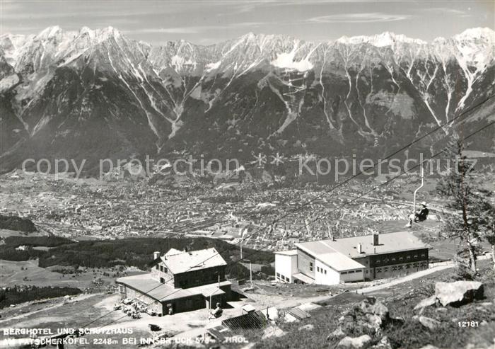Innsbruck Berghotel und Schutzhaus Patscherkofel Nordkette Alpenpanorama