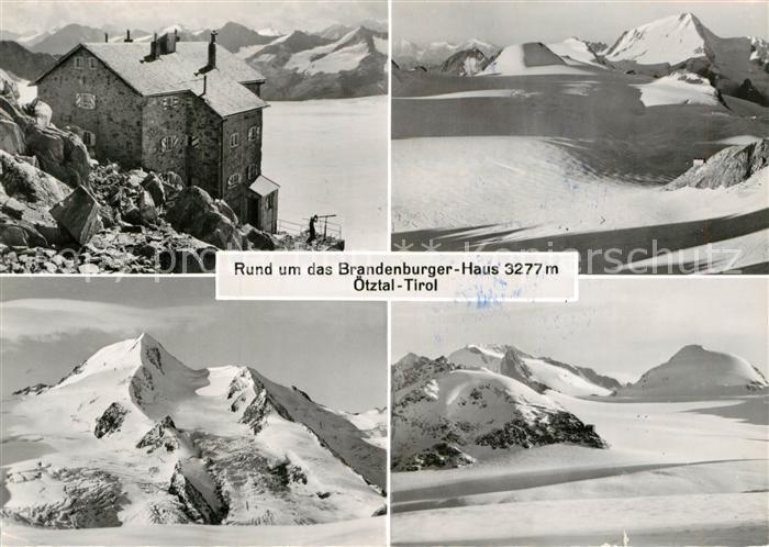 Brandenburgerhaus und Umgebung Winterpanorama oetztaler Alpen