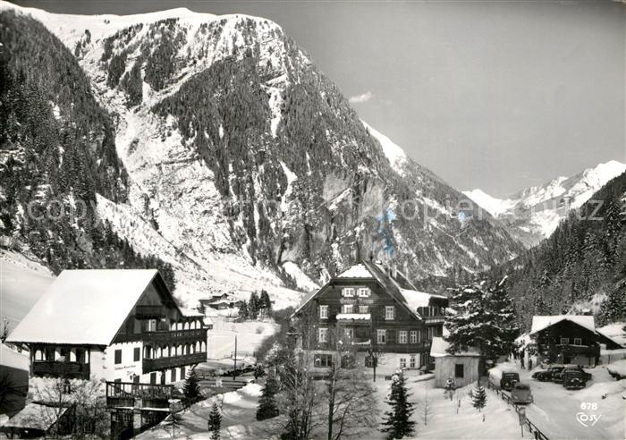 Badgastein Teilansicht Kurort mit Hotel Gruener Baum Koetschachtal Alpen