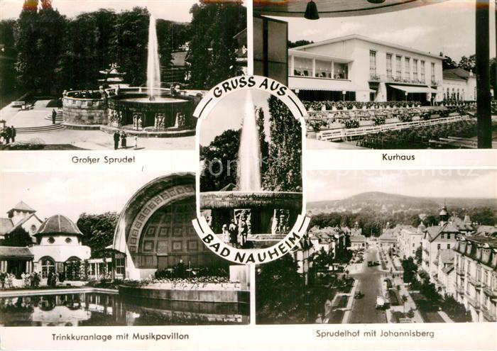 Bad Nauheim Sprudel Kurhaus Trinkkuranlage Musikpavillon Sprudelhof Johannisberg