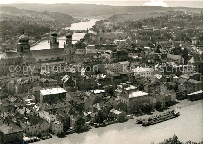 Passau Dreifluessestadt Fliegeraufnahme