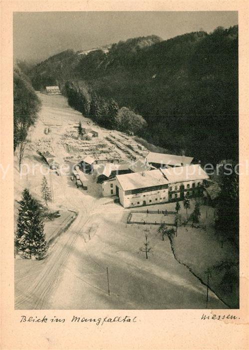 Gmund Tegernsee Blick ins Mangfalltal Winterpanorama
