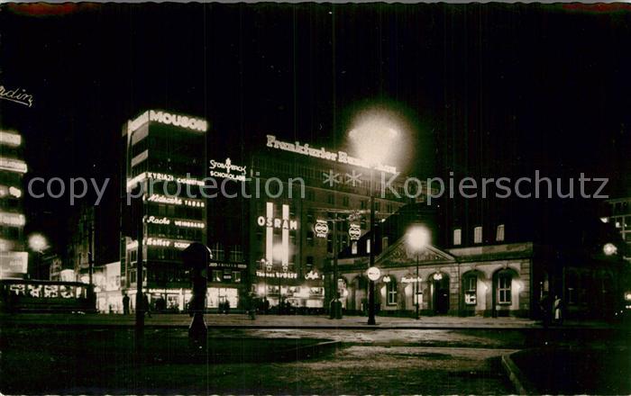 Frankfurt Main Hauptwache abends