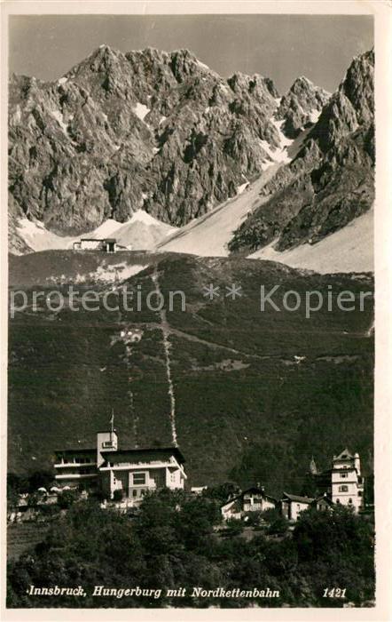 Innsbruck Hungerberg mit Nordkettenbahn