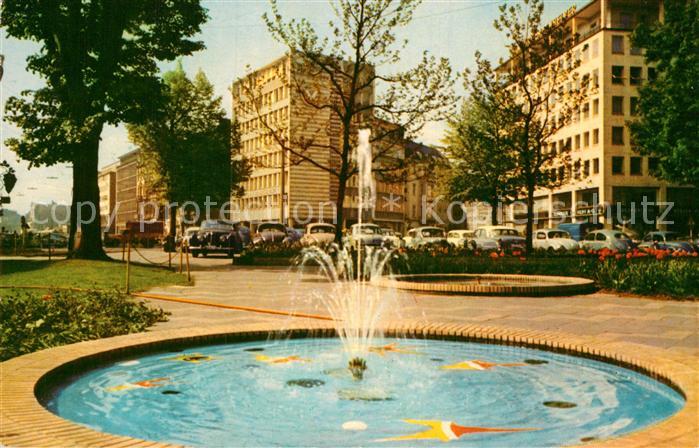 Koeln Rhein Kaiser Wilhelm Ring Springbrunnen