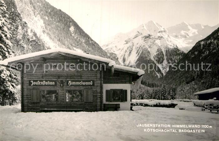 Badgastein Jausenstation Himmelwand im Koetschachtal Alpen
