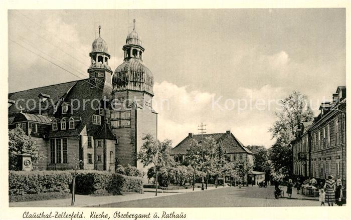 Clausthal-Zellerfeld Kirche Oberbergamt und Rathaus
