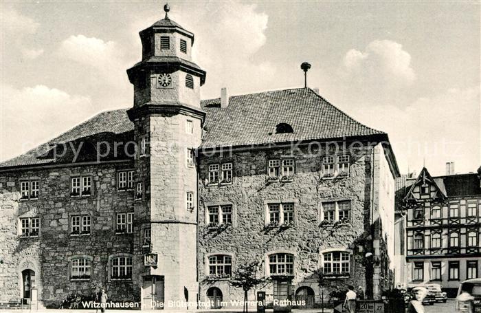 Witzenhausen Rathaus Bluetenstadt im Werratal