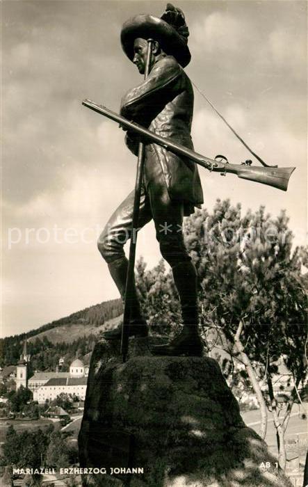 Mariazell Steiermark Erzherzog Johann Denkmal Statue