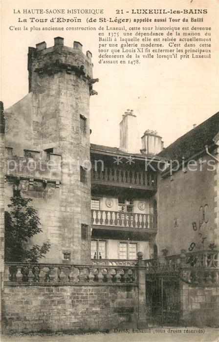 Luxeuil-les-Bains La Tour d Ebroin