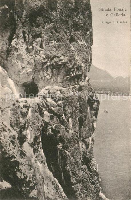 Lago di Garda Strada Ponale e Galleria Tunnel Gardasee