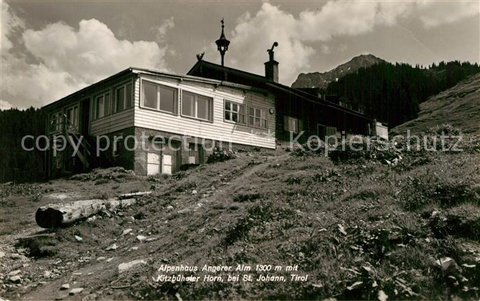 St Johann Tirol Alpenhaus Angerer Alm mit Kitzbueheler Horn Alpen