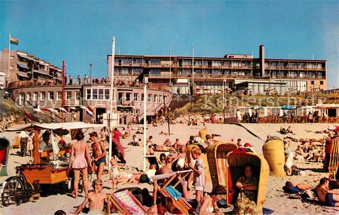 Zandvoort Holland Strandgezicht met Hotel Bouwes