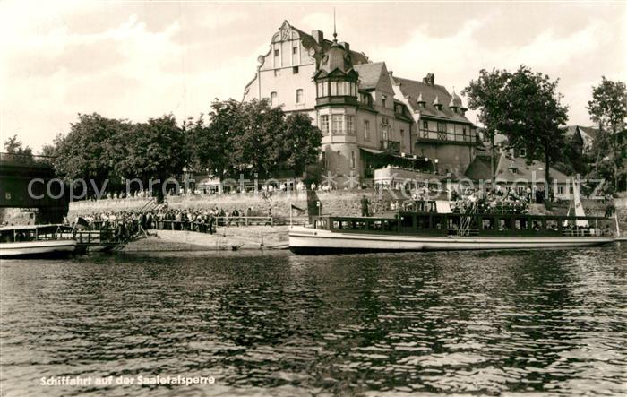 Saaletalsperre Schiffahrt auf der Saaletalsperre Dampfer