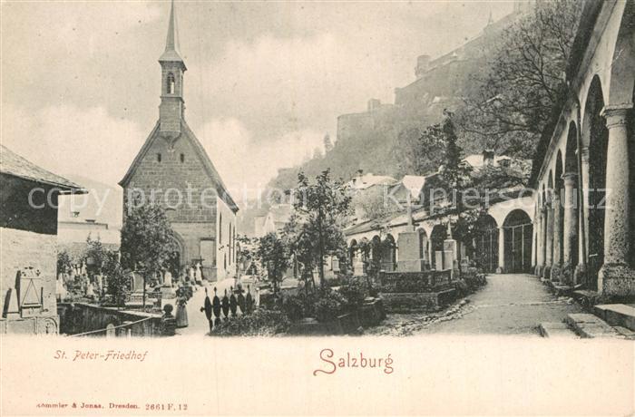 Salzburg Oesterreich St Peter Friedhof Kirche