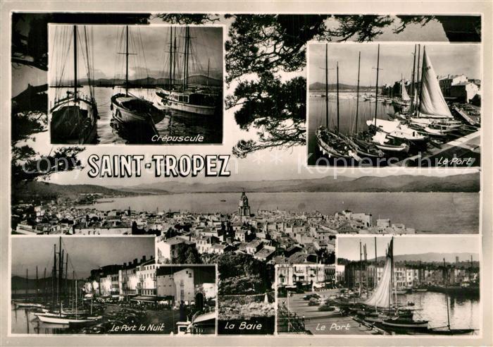 Saint Tropez Var Crepuscule Port La Baie