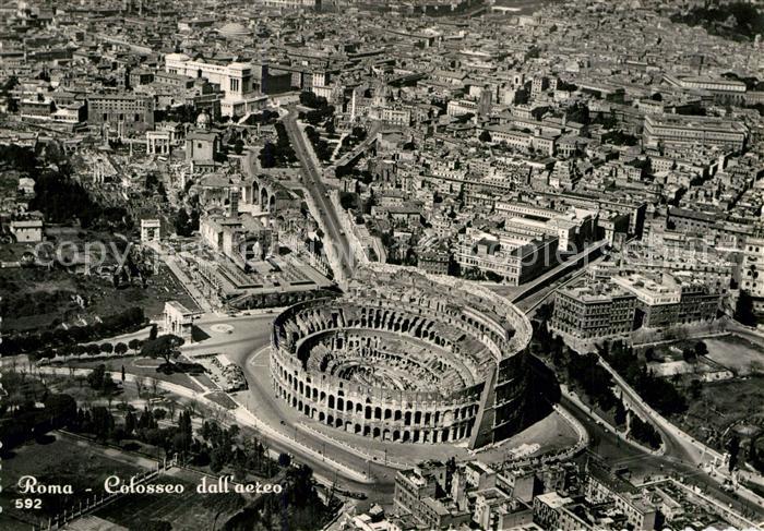 Roma Rom Colosseo dall aereo