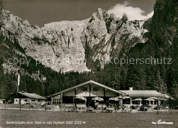 Scharitzkehlalm mit Hohem Goell Berchtesgadener Alpen