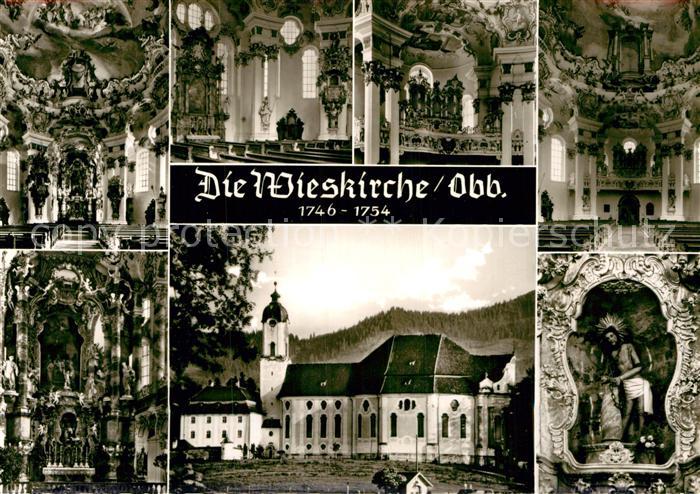 Steingaden Oberbayern Wieskirche Wallfahrtskirche Rokokokirche Innenansichten