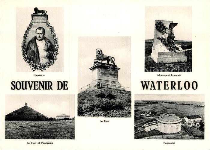 Waterloo Wallon Souvenir des Touristes Napeleon Le Lion Monument Francais