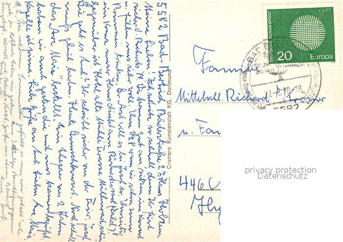 Bad Bertrich Blick von Kuckuckslay Alleegarten Schloesschen Kurhotel Waldschwimm – Bild 2