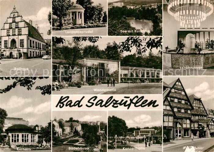 Bad Salzuflen Rathaus Leopoldsprudel See Kurklinik Trinkbrunnen Kurhaus Badehaeu