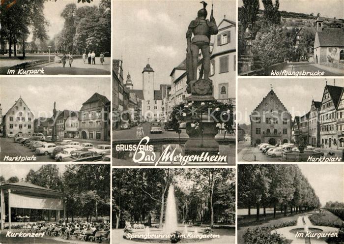 Bad Mergentheim Kurpark Marktplatz Kurkonzert Springbrunnen Kurgarten Wolfgangsb