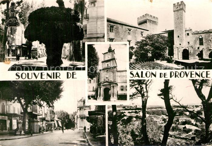 Salon-de-Provence Moosbrunnen Bourg Neuf Strassenpartie Panorama