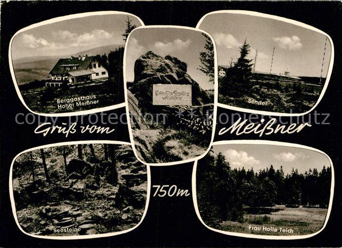 Hessisch Lichtenau Berggasthaus Hoher Meissner Felsen Sender Seesteine Frau Holl