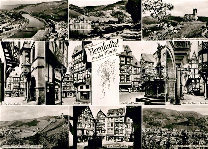 Bernkastel-Kues Moseltal Ruine Landshut Ratskeller Alter Winkel Fachwerkhaus Mar