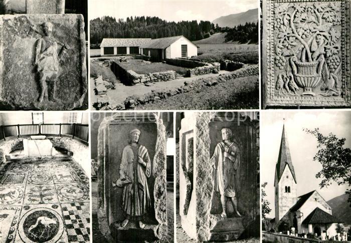 St Peter Klagenfurt Ausgrabungen von Teurnia im Holz und Kirche