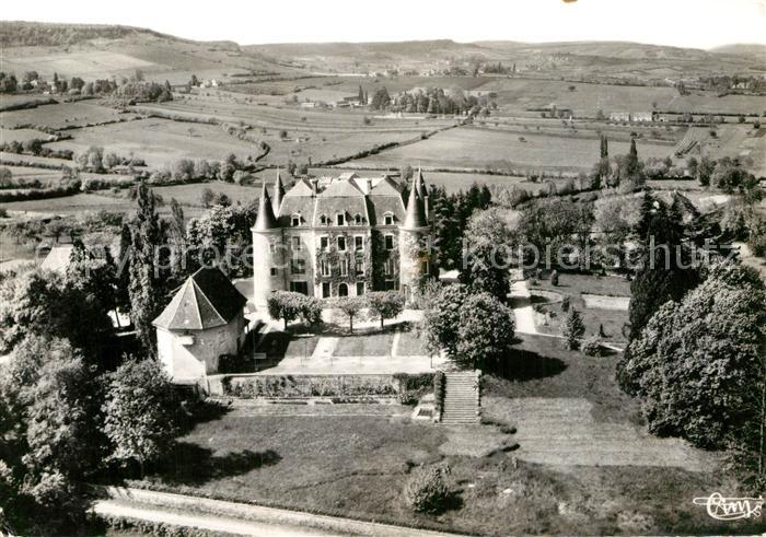 Saint-Boil Chateau du Thil vue aerienne