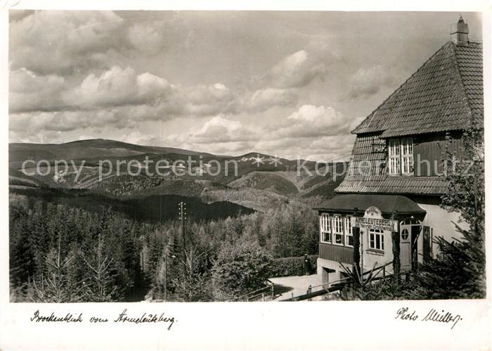 Wernigerode Harz Brockenblick vom Armeleuteberg Berggasthaus